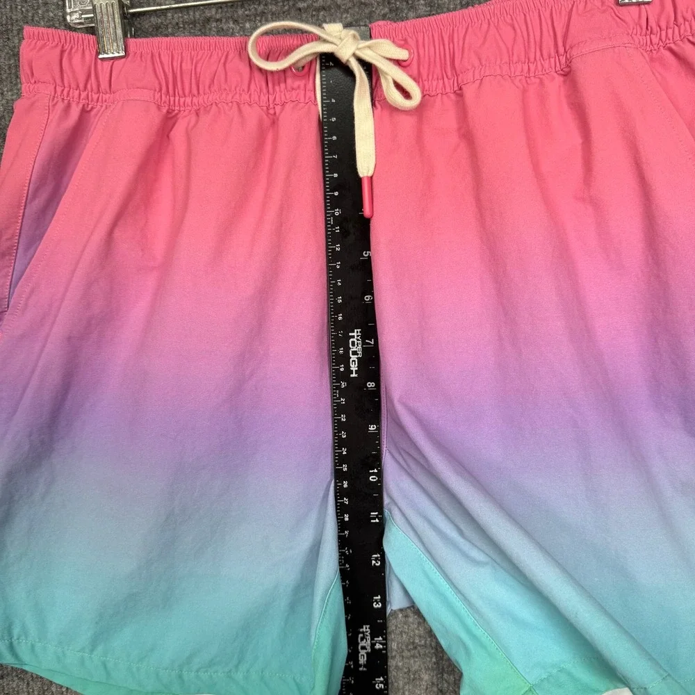 Marine Layer Swim Trunks Mens Medium Pink Ombre Casual Board Shorts 15856 Beach